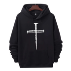 Cross Print Hoodie
