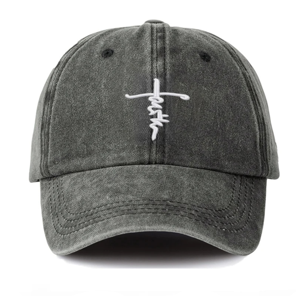 Washed Faith Cross Cap