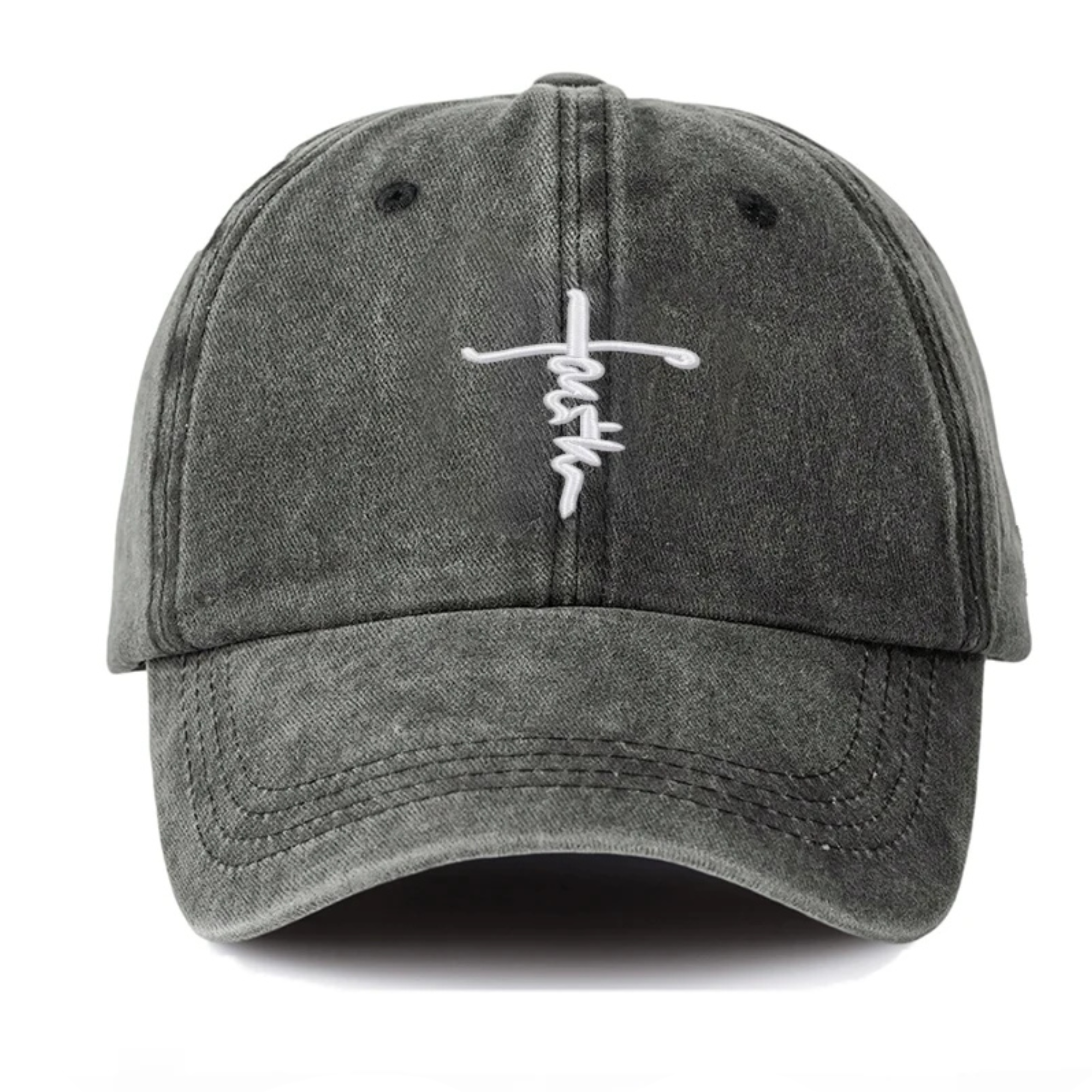 Washed Faith Cross Cap