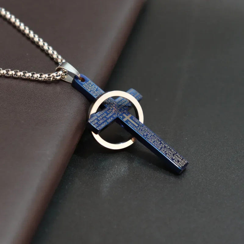 Circle Cross Necklace