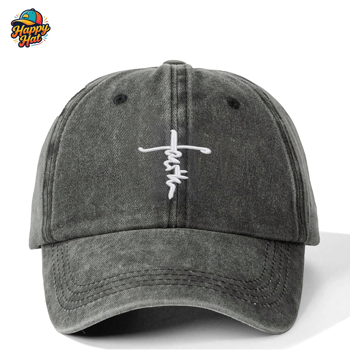 Washed Faith Cross Cap