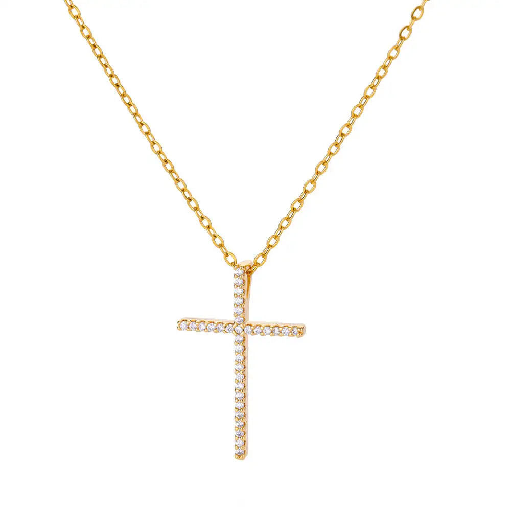 Zircon Cross Pendant