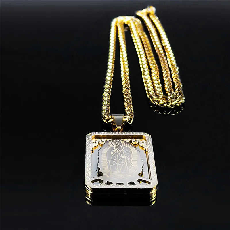 Guadalupe Medal Necklace