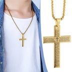 Steel Cross Necklace