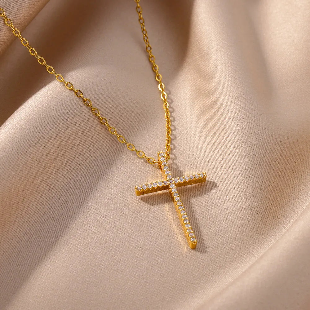 Zircon Cross Pendant