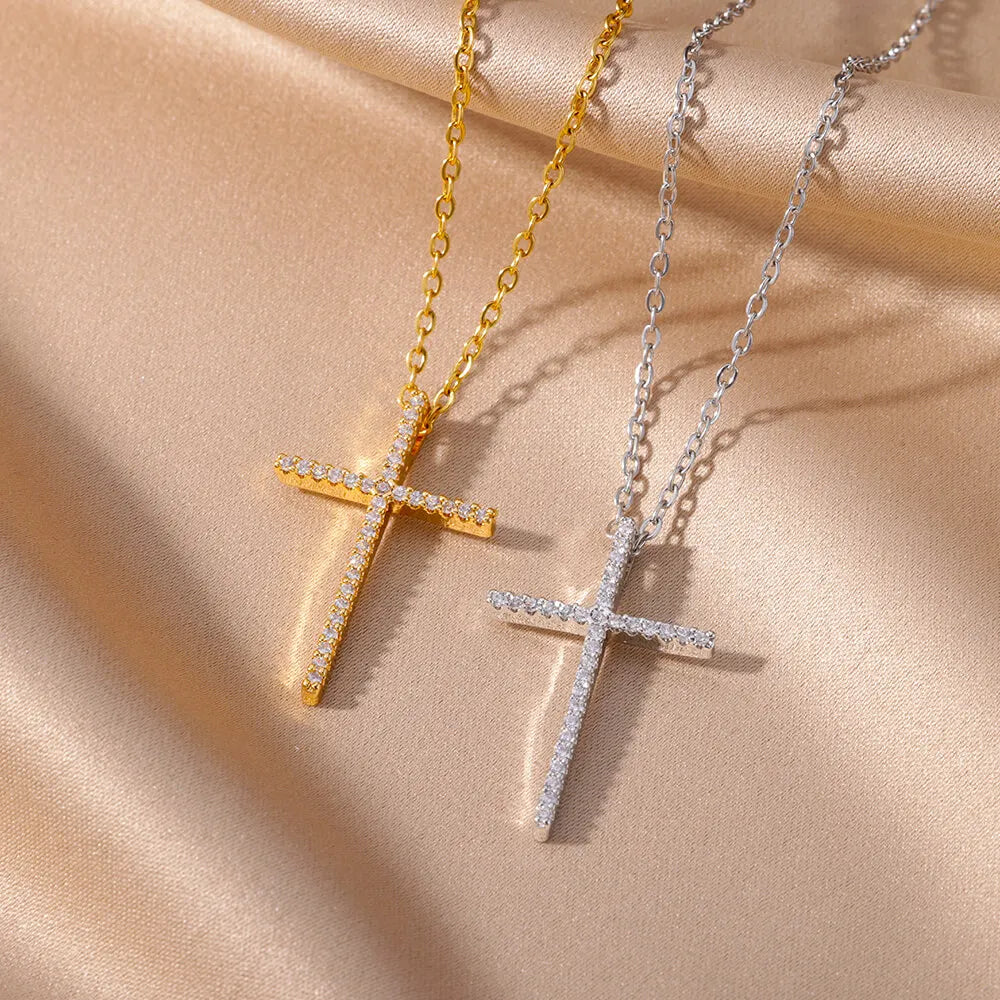 Zircon Cross Pendant