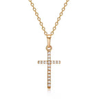 Rhinestone Cross Necklace