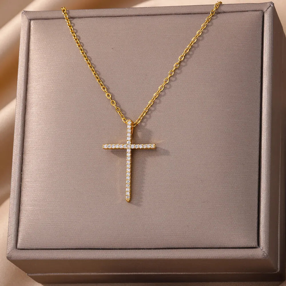 Zircon Cross Pendant