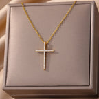Zircon Cross Pendant