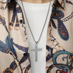 Steel Cross Necklace