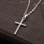 Rhinestone Cross Necklace
