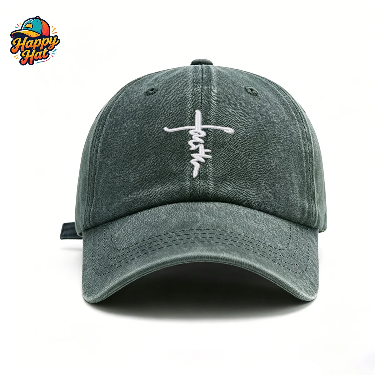 Washed Faith Cross Cap