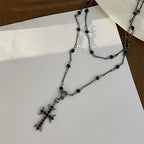 Black Cross Choker