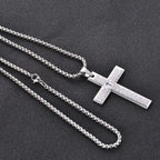 Steel Cross Necklace
