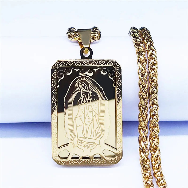 Guadalupe Medal Necklace