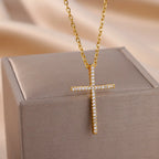 Zircon Cross Pendant