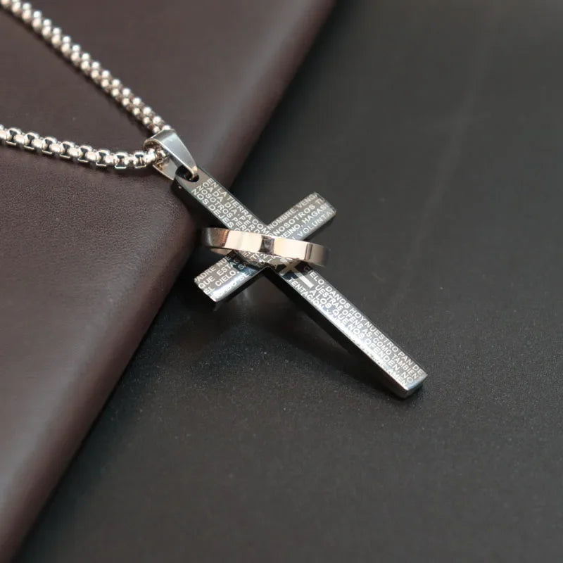 Circle Cross Necklace