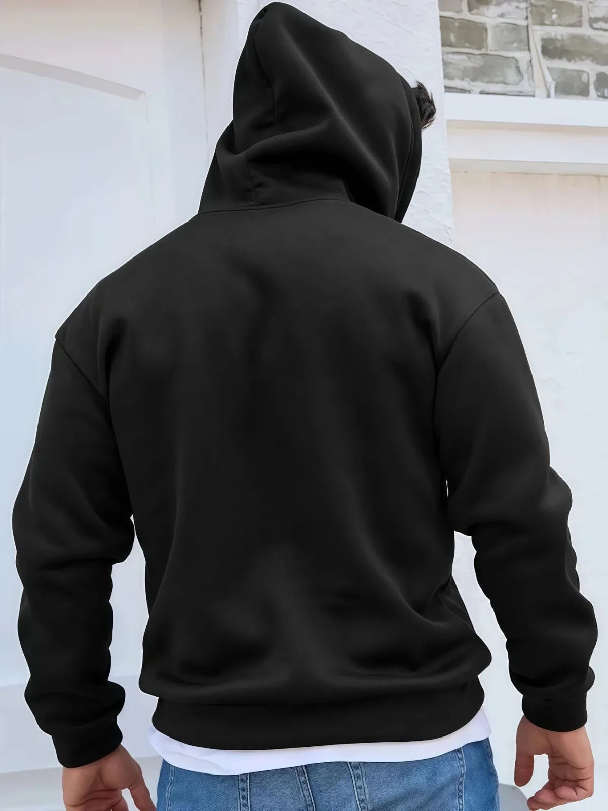Cross Print Hoodie