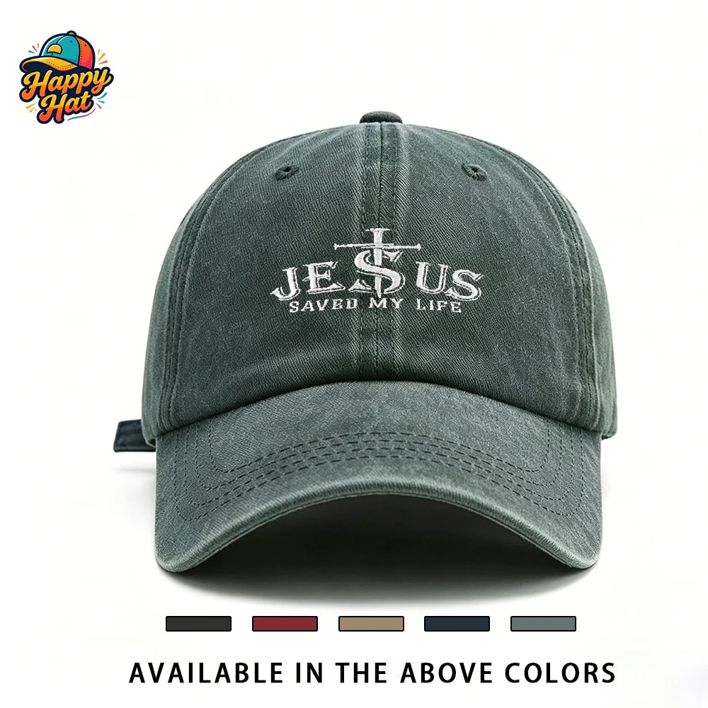 Jesus Saved My Life Cap