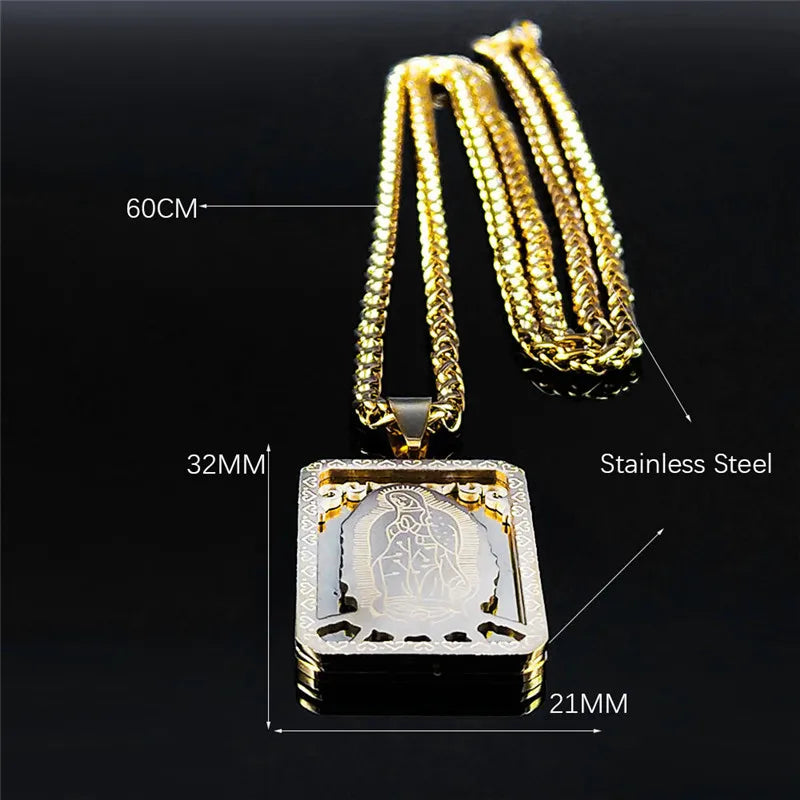 Guadalupe Medal Necklace