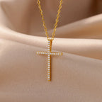 Zircon Cross Pendant