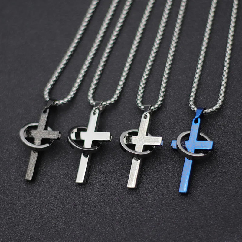 Circle Cross Necklace
