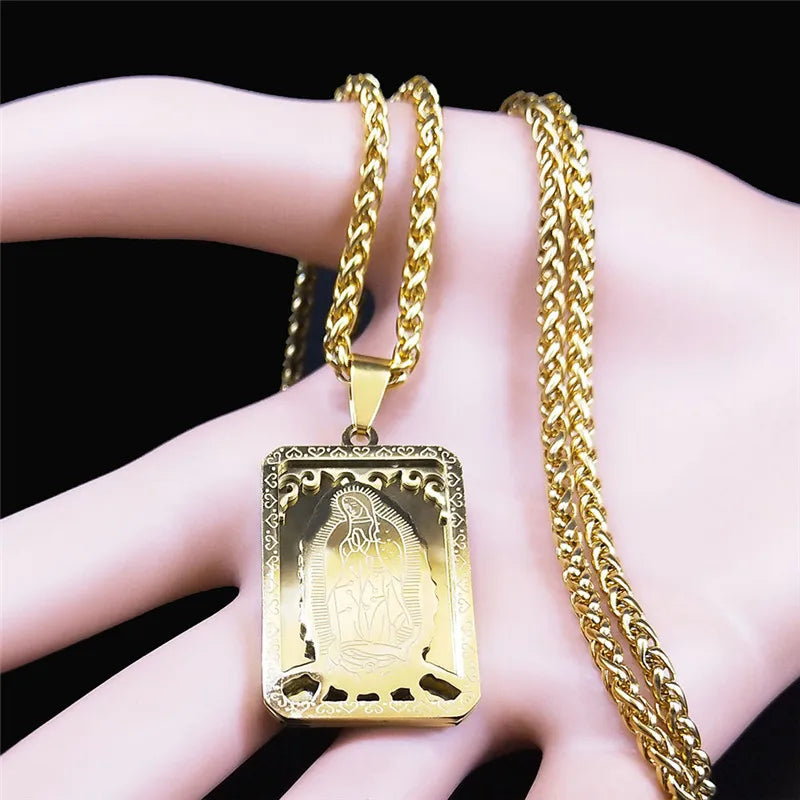Guadalupe Medal Necklace