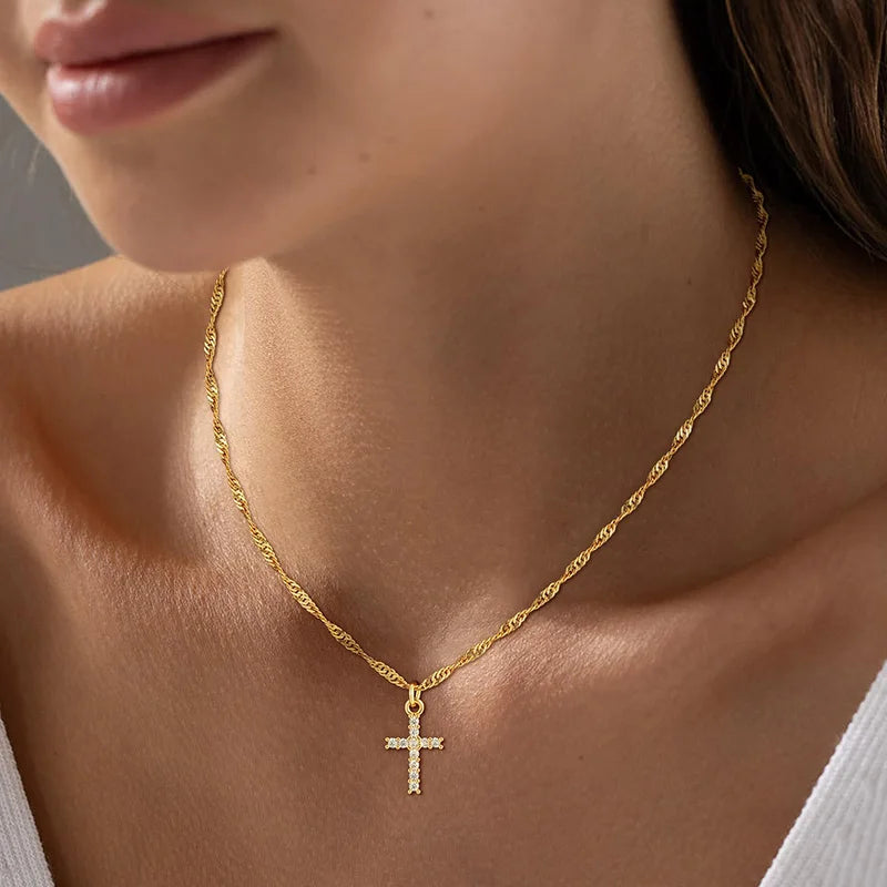 Minimalist Cross Necklace
