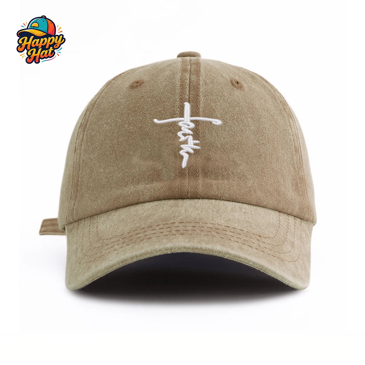 Washed Faith Cross Cap