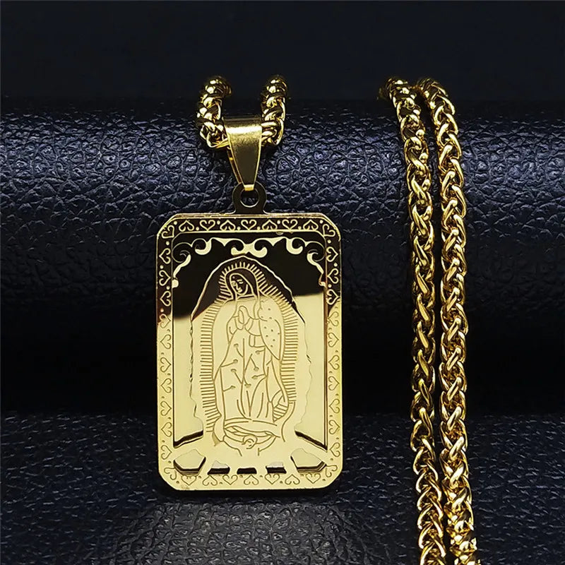 Guadalupe Medal Necklace