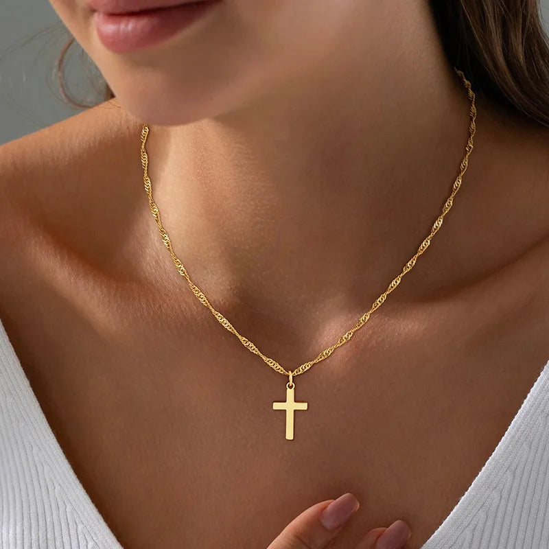 Minimalist Cross Necklace