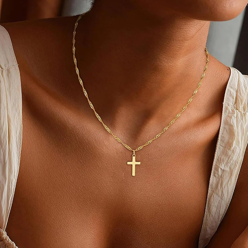Minimalist Cross Necklace