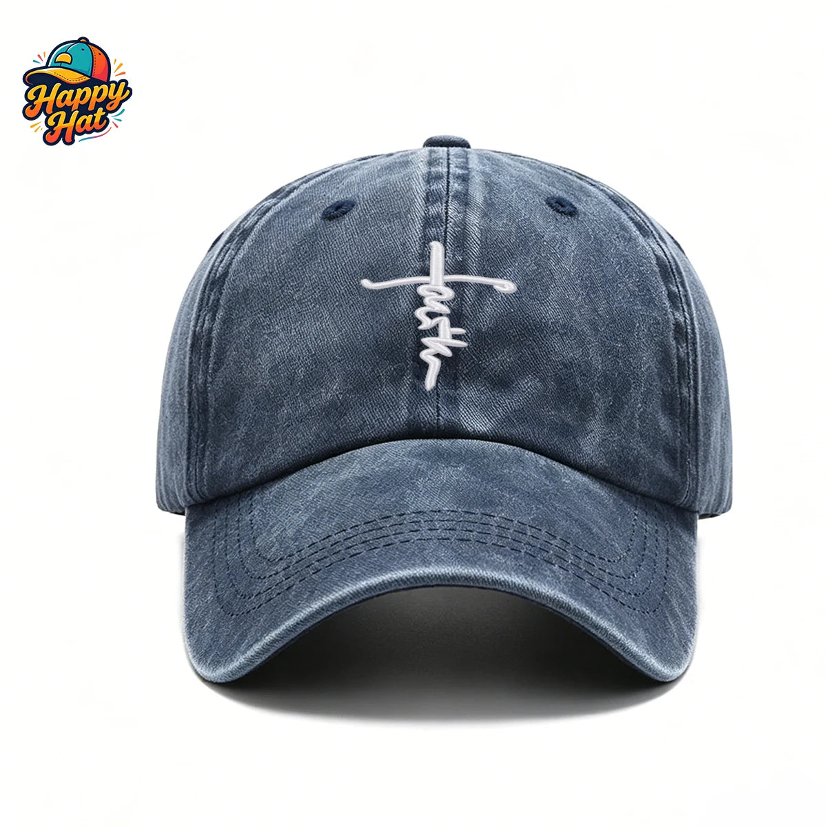 Washed Faith Cross Cap