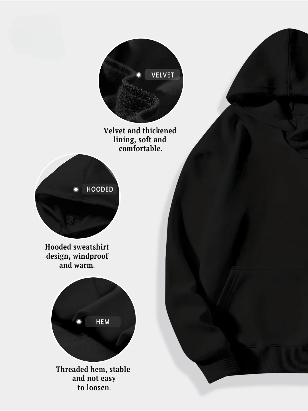 Cross Print Hoodie