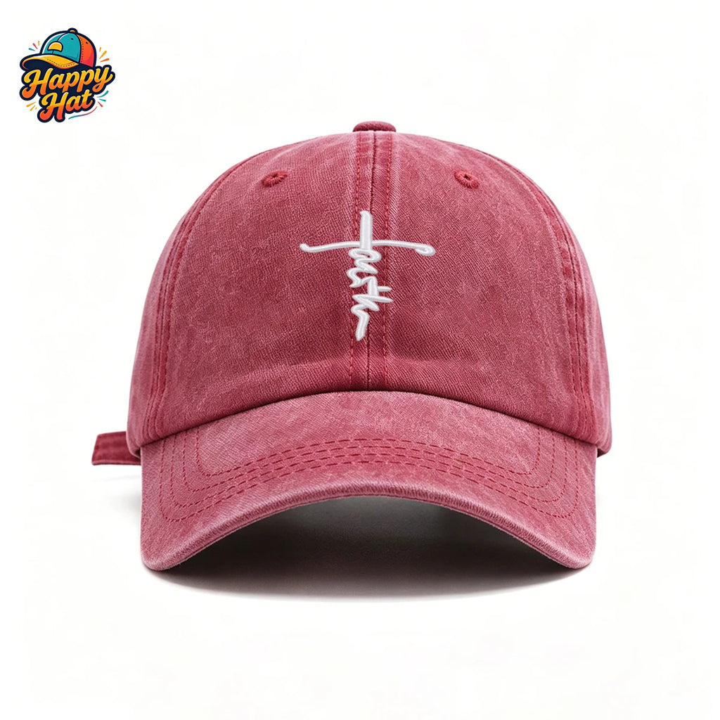 Washed Faith Cross Cap
