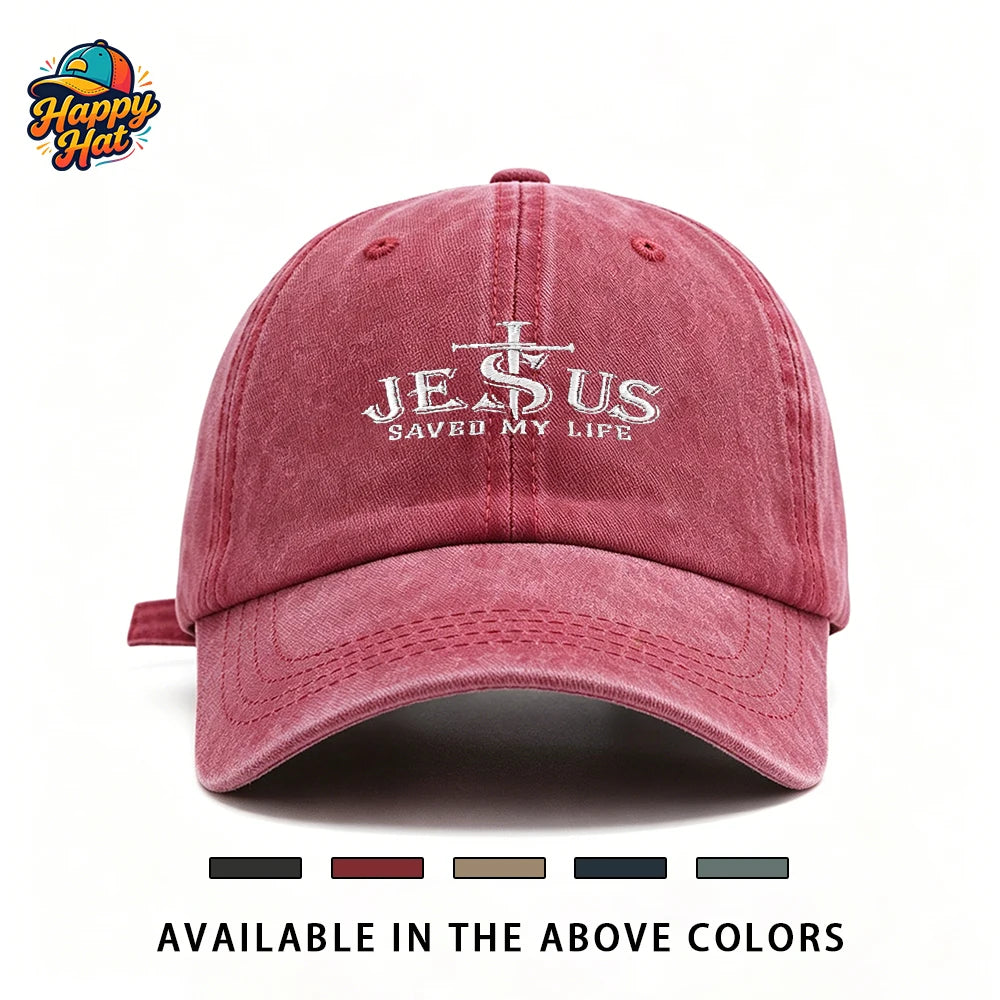 Jesus Saved My Life Cap